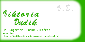 viktoria dudik business card